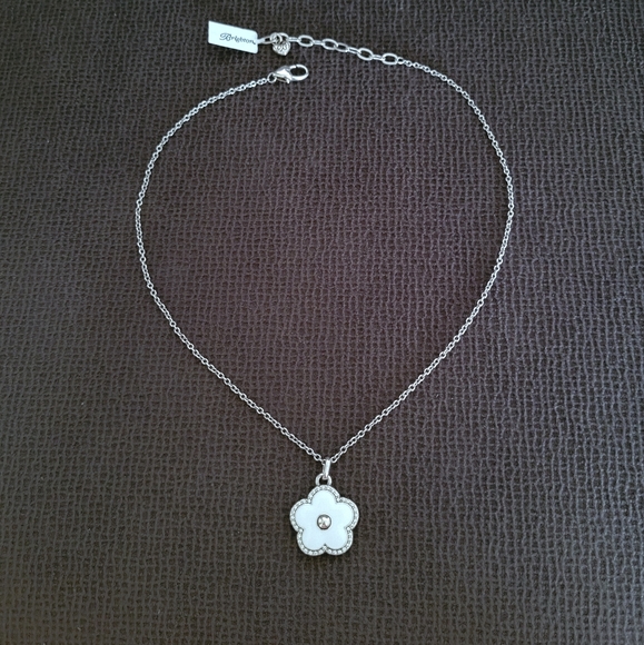 Brighton "Dazzling Love"♥️ White Flower🌸 Pendant Necklace - NWT - Picture 14 of 15